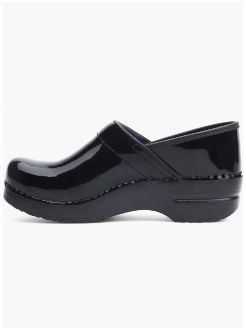 Dansko Professional Women’s Black Patent Leather Clog Shoes Size 39 New - Picture 4 of 5